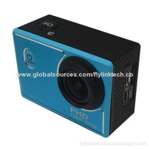 Full HD 1,080P 60fps Action Camera with 1.5-inch LCD Display, 170°, Viewing Angle